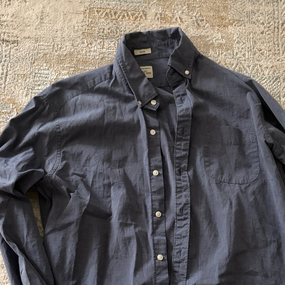 J. Crew Dark Gray Cotton Shirt